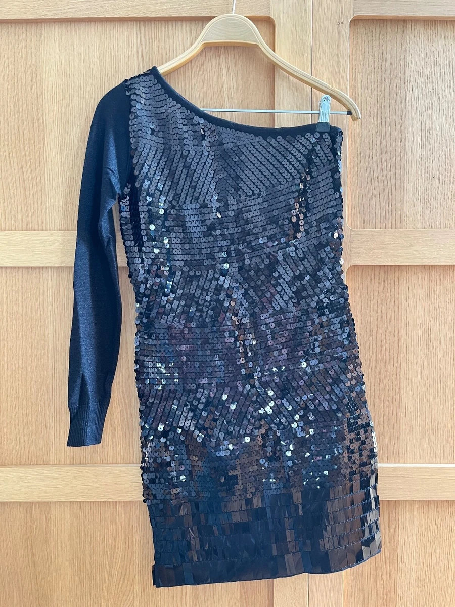 mango blue sequin dress Mango Cocktail dress / Party dress - blue - (Pre-owned)