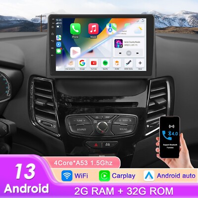 9''Android 13 Car Radio GPS Navi For Ford Fiesta 2009-2017 WiFi RDS Stereo 2+32GB