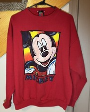 Vintage Mickey Unlimited Big Mickey Mouse Crewneck Sweatshirt Large USA Made