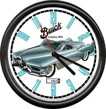 Licensed 1951 Buick LaSabre Teal Concept Car General Motors Sign Wall Clock