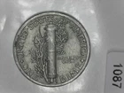 1926-P Mercury 90% Silver Dime, Fine Condition F, Philadelphia