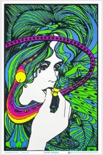 Acid Queen by Tom Gatz Blacklight Poster 23.5" x 35.5" - Laminated