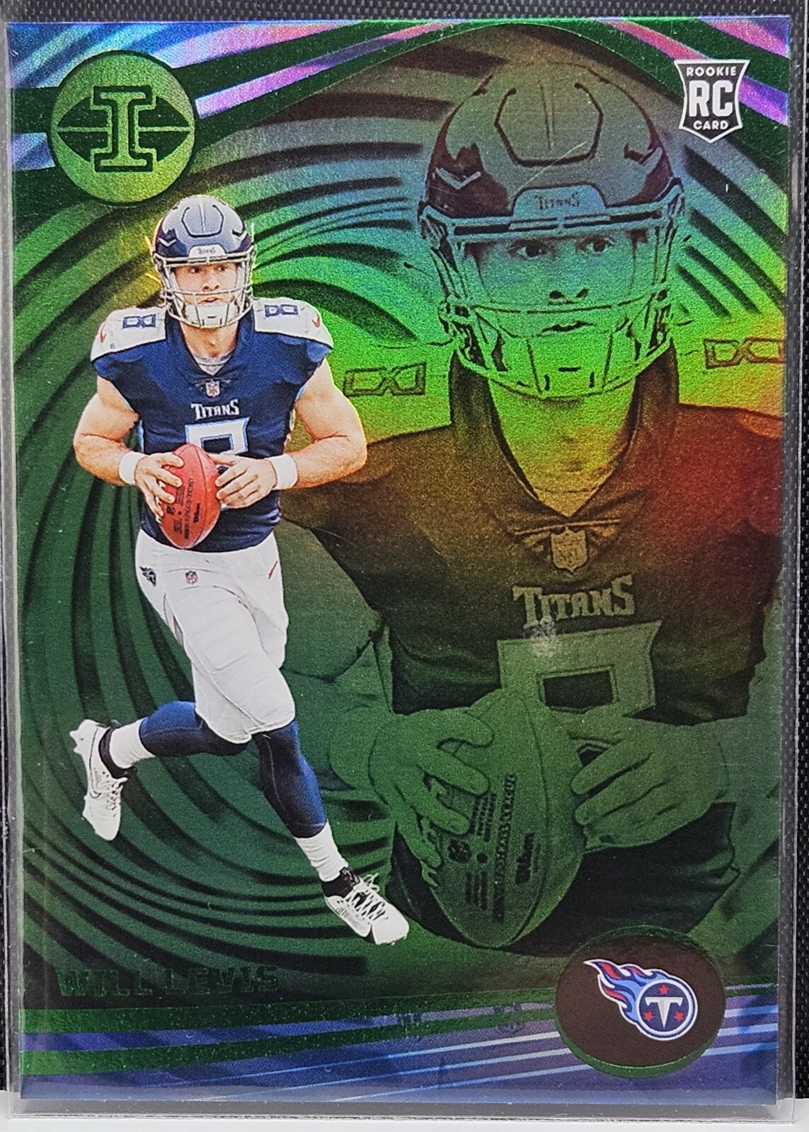 2023 Panini Illusions Will Levis Emerald Trophy Collection RC #95 Titans