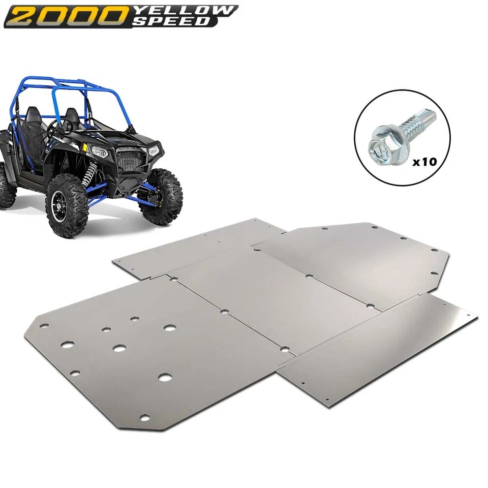 3/16" Skid Plate Heavy Duty Fit For 08-14 Polaris RZR S 800 &15-16 RZR S 900 - Image 3 of 4