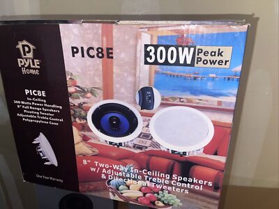 Sound Around Pyle Home 300 Watt High-End 8-in Two-Way In-Ceiling Speaker System