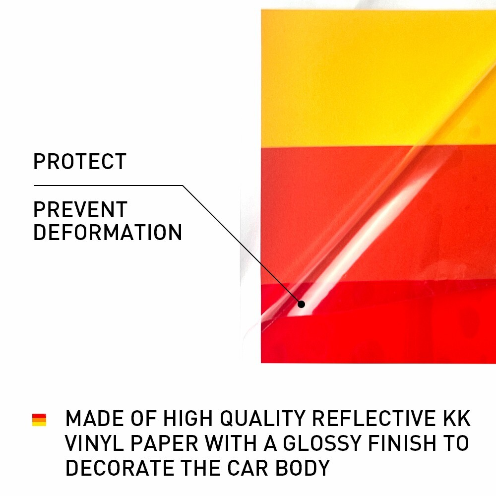 1PC Set Racing Side Plaid Fender Door Skirt Stripes Sticker Decal Sport Race Car