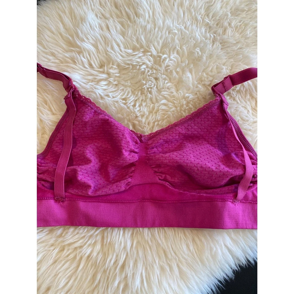 Anita Seamless Stretch Nursing Maternity Bra Size Small Fuschia/Pink Dot 5097 - Image 3 of 4