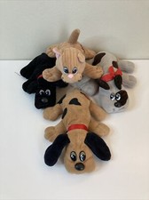 Vintage 1980s Lot of 4 Tonka Pound Puppies  Purries Dogs  Cats Stuffed Plush