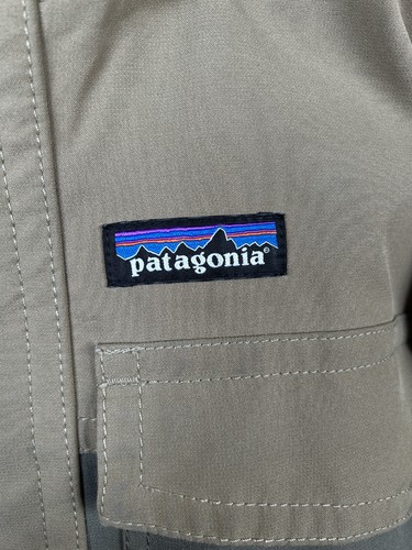 Patagonia Thunder Cloud Down Parka Men's Coat Jacket Alpine Green Tan Size M - Picture 2 of 23