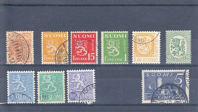 1919 (Finnland) und Folgejahre, kleine Briefmarkensammlung