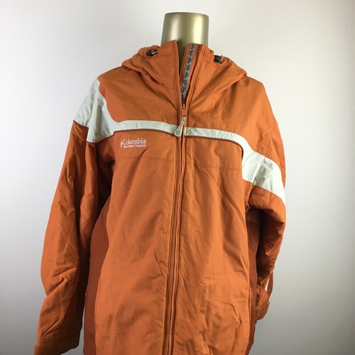 Hooded Orange Rain Coat Jacket 