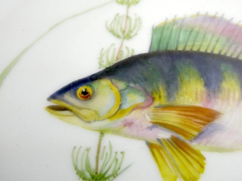 Royal Copenhagen Fish Service Blue Border Covered Vegetable Bowl 3005 1 CHIP - Picture 18 of 24