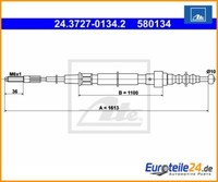 Seilzug, Feststellbremse Ate 24.3727-0134.2 FüR Vw Corrado
