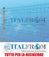 Pannello Rete Zincata Recinzione Componibile Cancellata Modulare- h175x325cm