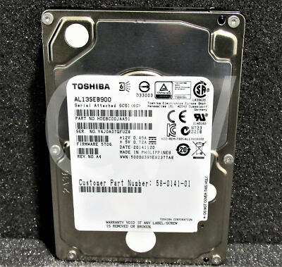 AL13SEB900 Toshiba HDEBC00JAA51 900GB 10K RPM 6Gb/s 2.5