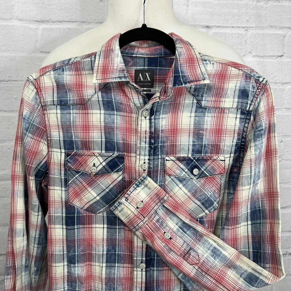 Red casual deals shirt mens