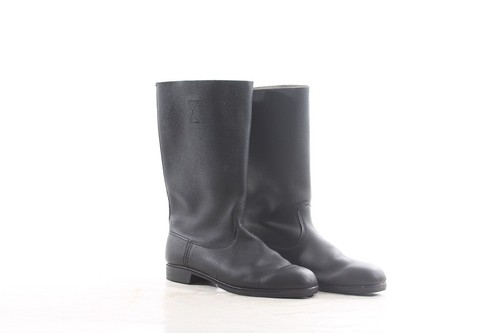 Old Boots Shaft Boots Size 31 EU 45 Black Vintage