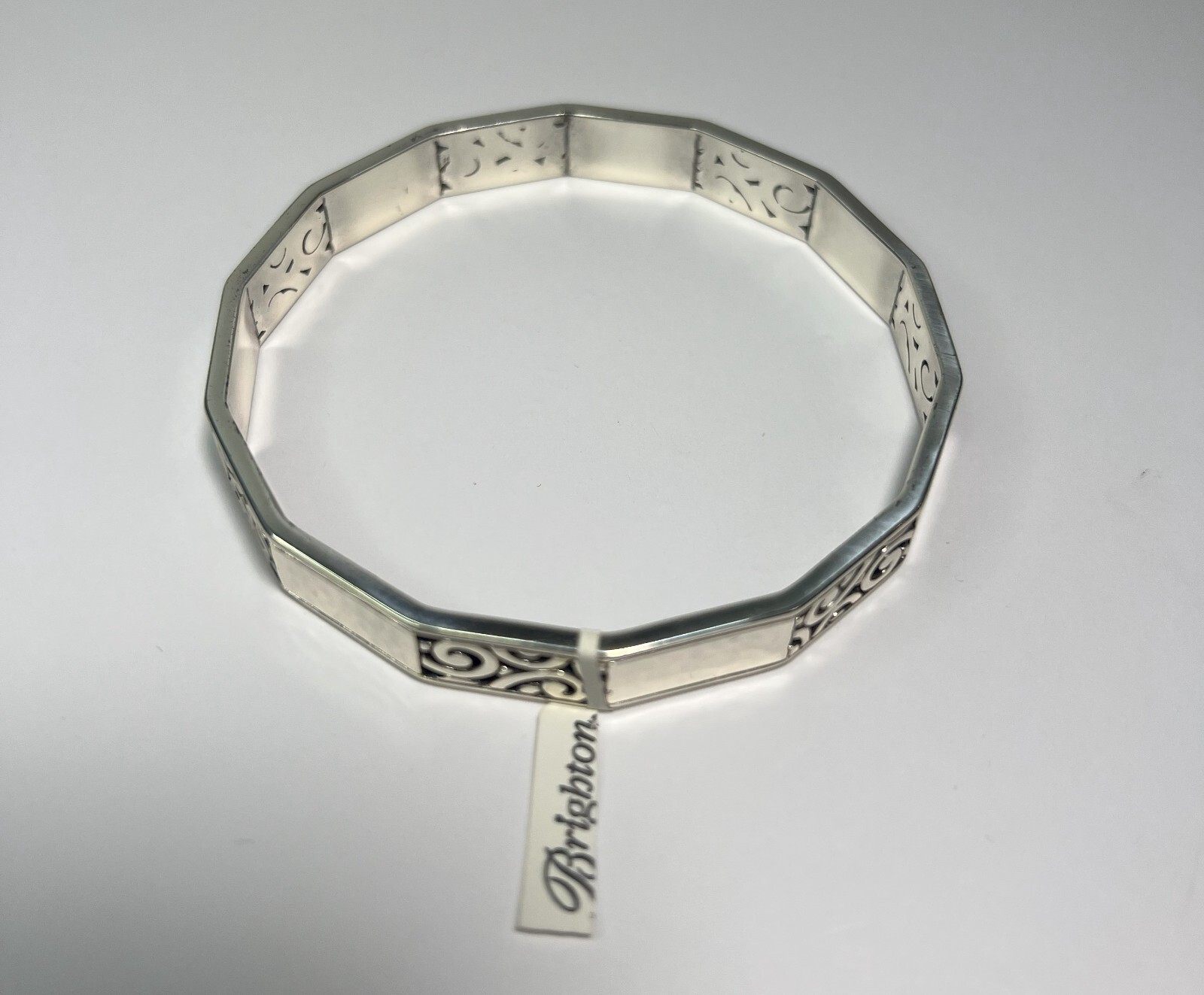 Brighton Deco Retired Bangle Bracelet with Pouch NWT-image