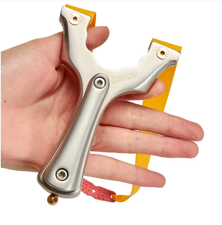 Catapulta Acciaio Inox Potente Fionda Sport Personali 100pz Palla Acciaio - Immagine 3 di 4