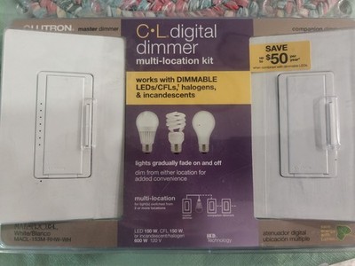 Lutron Maestro LED+ Dimmer Switch Kit for Dimmable LED Multi Location 2 Or 3 Way