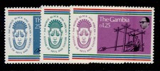 GAMBIA  SG361-363, 1977 arts set, NH MINT.