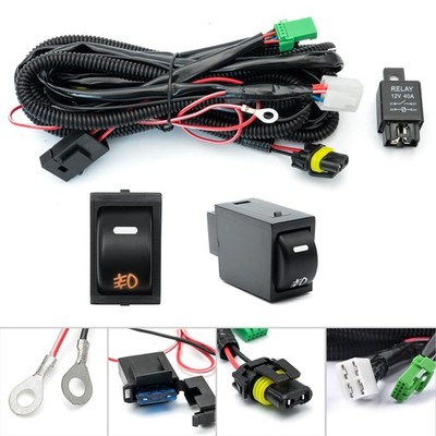 H10 H12 HB3 HB4 Fog Light Wiring Harness Socket Wire Connector for 2008-2020 ...