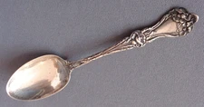 Antique Alvin Sterling Silver 6.75x1.25" Spoon Unidentified Blossom Floral