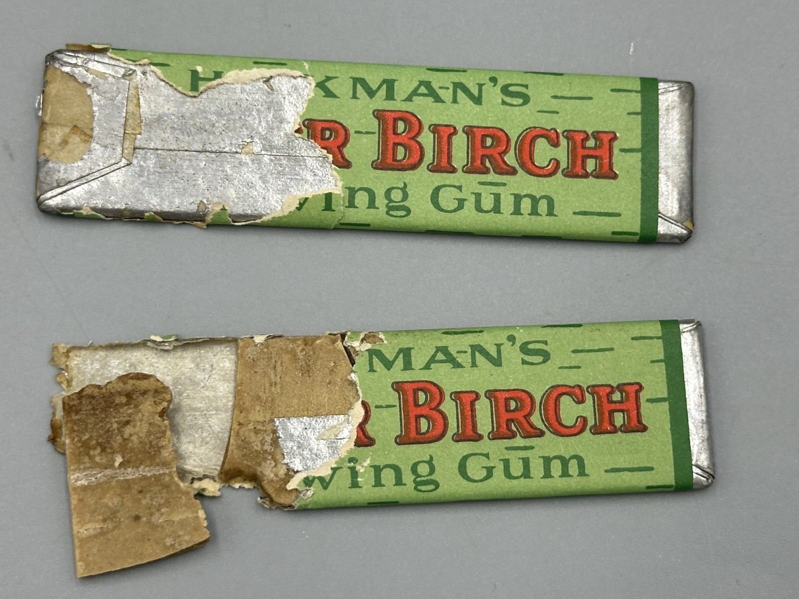 1927 Hickman's Stick SILVER BIRCH CHEWING GUM Vintage Advertising Wrapper