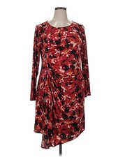 Simply Vera Vera Wang Women Red Casual Dress XL