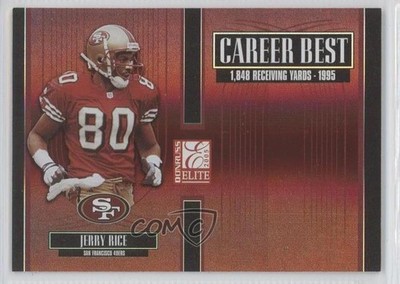 2005 Donruss Elite Career Best 822/1000 Jerry Rice #CB-23 HOF 0n9