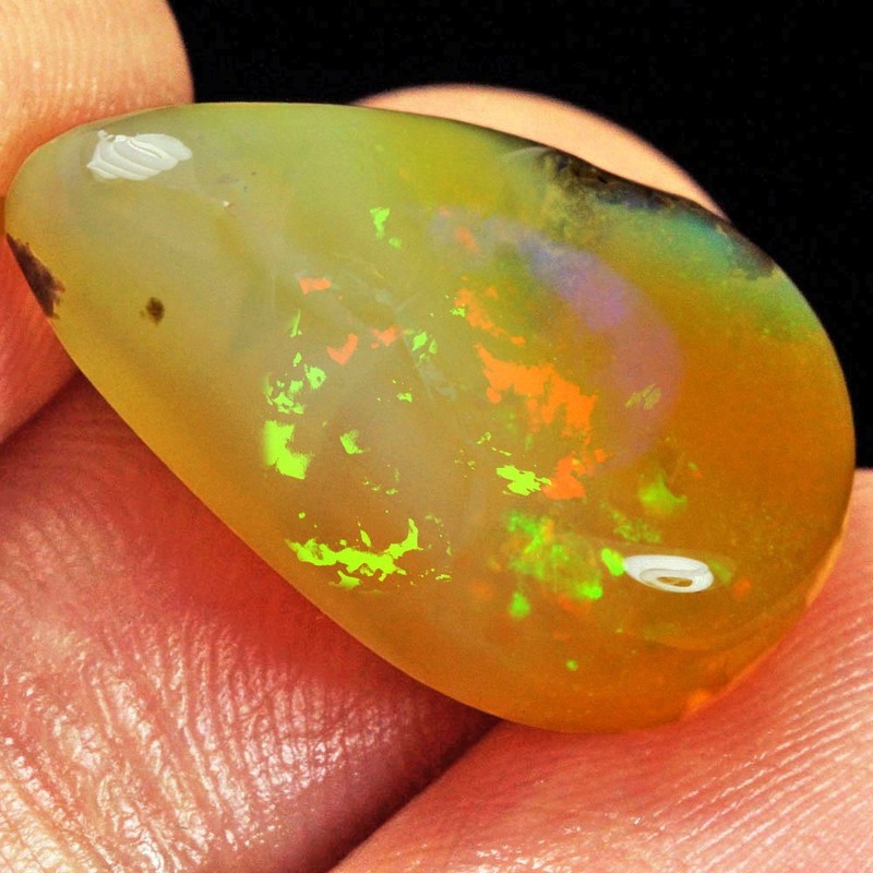 9.1Ct African Polished Crystal Opal Cab Specimen UPWC1043