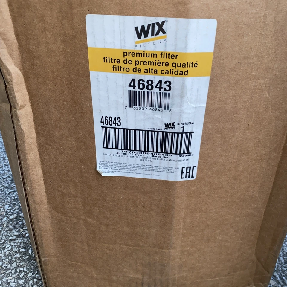 Filtro de aire de sello radial de motor Wix #46843 de alta resistencia para Kenworth C500 Peterbuilt Foto 2 de 3