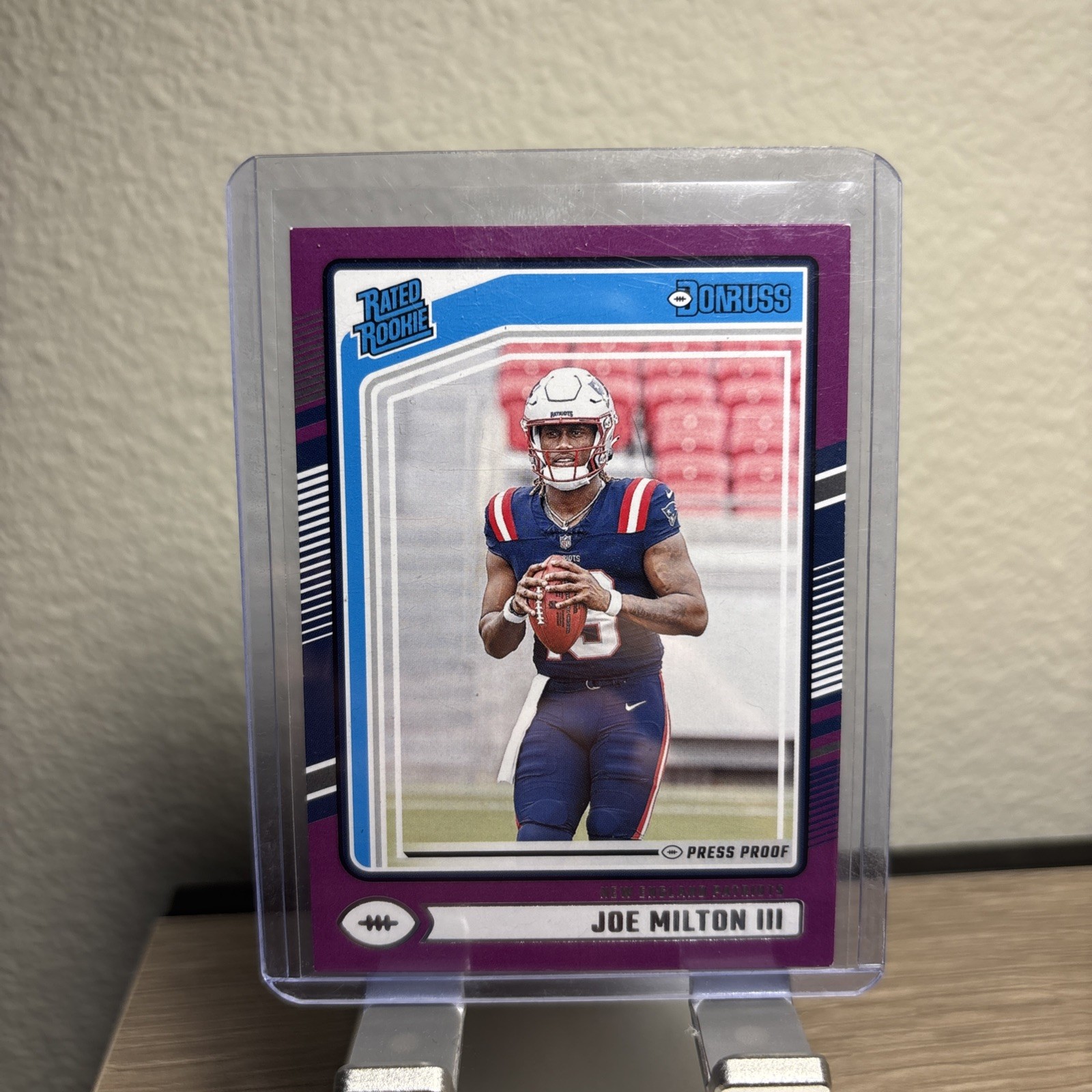 Joe Milton III 2024 Donruss #319 Press Proof Purple RC Rookie