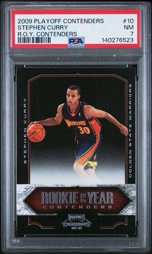 2009 PLAYOFF CONTENDERS ROOKIE OF THE YEAR CONTENDERS STEPHEN CURRY GORGEOUS PSA