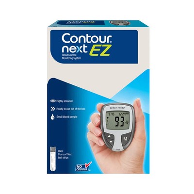 Contour Next EZ Blod Glucose Monitor Kit / Blood Sugar Monitor/ Portable