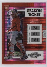 2022 Panini Chronicles Contenders Optic Pink Pulsar Prizm Connor Wong #11 0c6