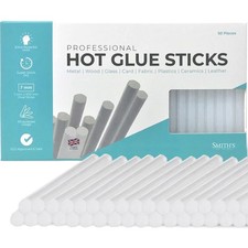 Professional Hot Glue Sticks by Smith’s® | 7mm x x 100mm (50 Pack), Clear 0.14 per stick