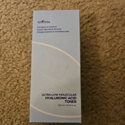 ISNTREE Ultra Low Molecular Hyaluronic Acid Toner Vegan 300ml BRAND NEW UNOPENED