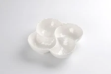 Pampa Bay Shatterproof Melamine 4 Section Bowl, 9 x 9 Inch, Food, Freezer, Di...