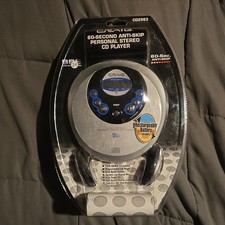 Craig Electronics CD Player CD2863 60 Second Anti-Skip Personal Headphones New 