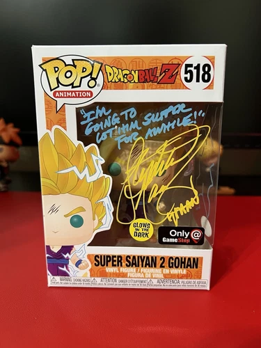 Super Saiyan Gohan  Funko Pop #518 Glow Signed By Stephanie Nadolny