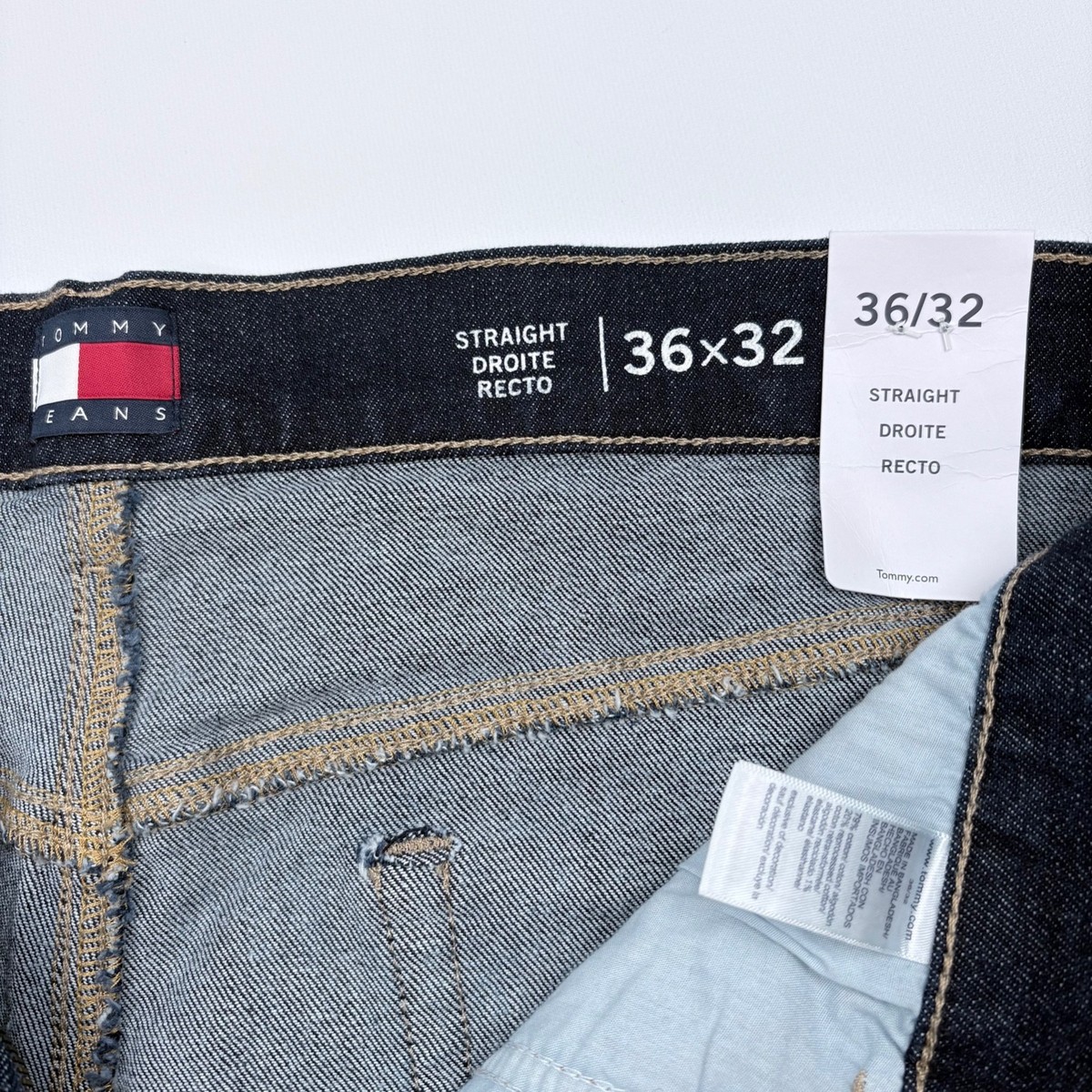Tommy Hilfiger Straight Droite Recto Denim Jeans Men