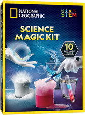 National Geographic Magic Chemistry Set with 10 Tricks for Kids Ages 8-12