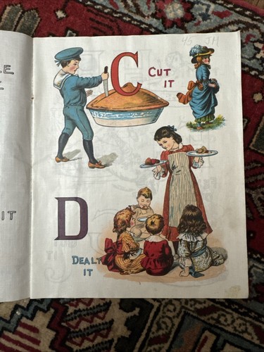 A Apple Pie, ABC Charles E. Graham; Linen or Cloth Book for Children - Picture 6 of 11