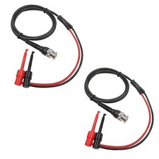 BNC to Mini Test Hook Clips Dual Hook Test Probe Cable Leads 120CM with Two