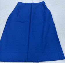1950's Homemade Women's A-Line Knee Length Skirt Dk Blue Size Small