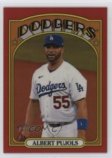 2021 Topps Heritage High Number Chrome Red Border Refractor /372 Albert Pujols