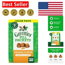 Pill Pockets for Dogs, Chicken Flavor – Easy Treats for Pills - 60 Count Package