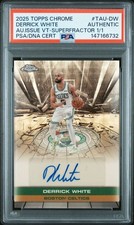 2025-26 Topps Chrome Autograph Issue Derrick White SUPERFRACTOR 1/1 PSA SLAB 🔥