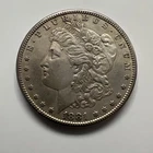 1881-S Morgan  Silver Dollar AU Condition 90% Silver In Capsule, AUTHENTIC